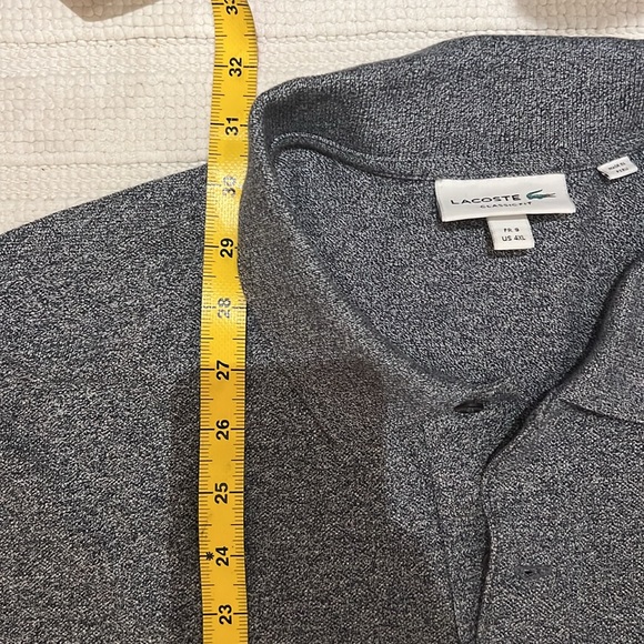 Lacoste classic fit polo US 4XL FR9, heathered navy & white - Picture 13 of 13